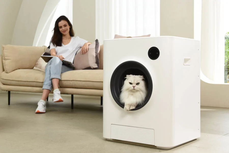 electric self cleaning litter box